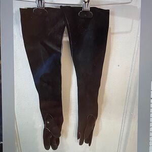 Balenciaga suade Elegant Black Long (23” long)Gloves